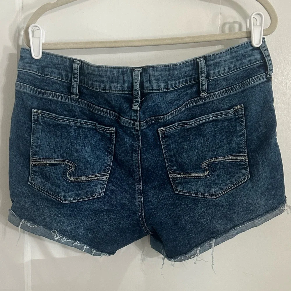 Silver Jeans Dark Blue Denim Shorts - Picture 5 of 7